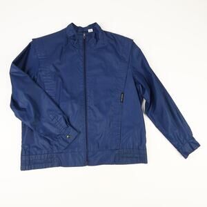 Vintage Members Only Womens 13/14 by Europe Craft Racer Jacket Rainbow Tag Blue